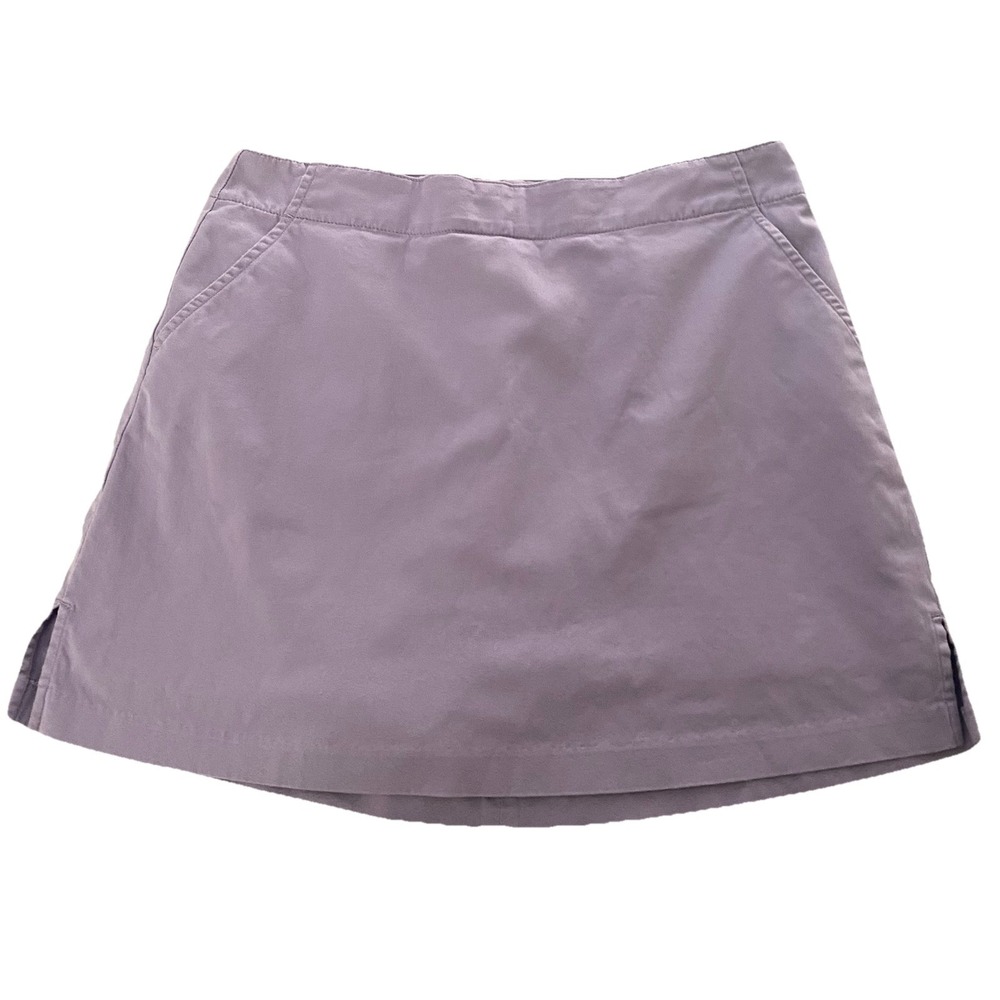 Lady Hagen Womens Cotton Skort Purple‎ Back Zip Golf Performance Stretch Sz 8